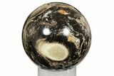 Polished Black Opal Sphere - Madagascar #200608-2